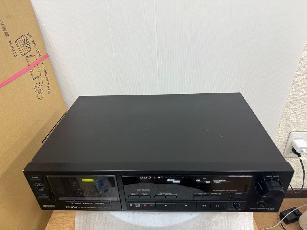【ジャンク】DENON DR-M9 カセットデッキ 電源確認済み 現状品