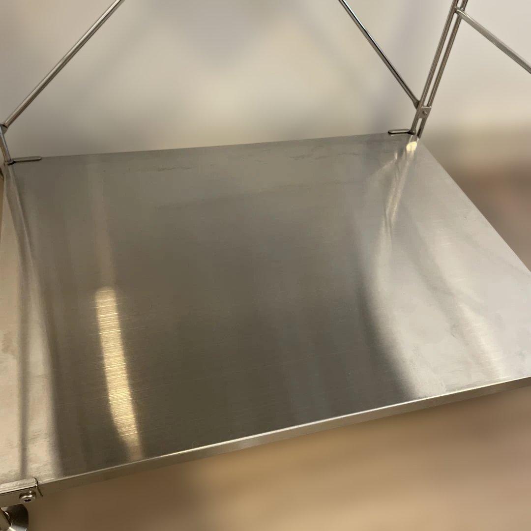 無印良品　ユニットシェルフ　ステンレス　3段