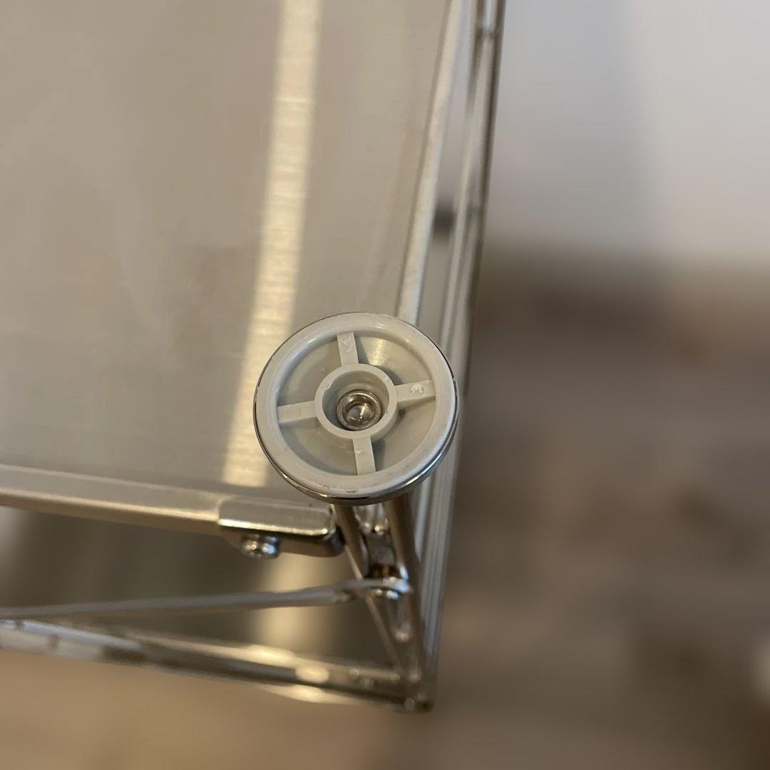 無印良品　ユニットシェルフ　ステンレス　3段