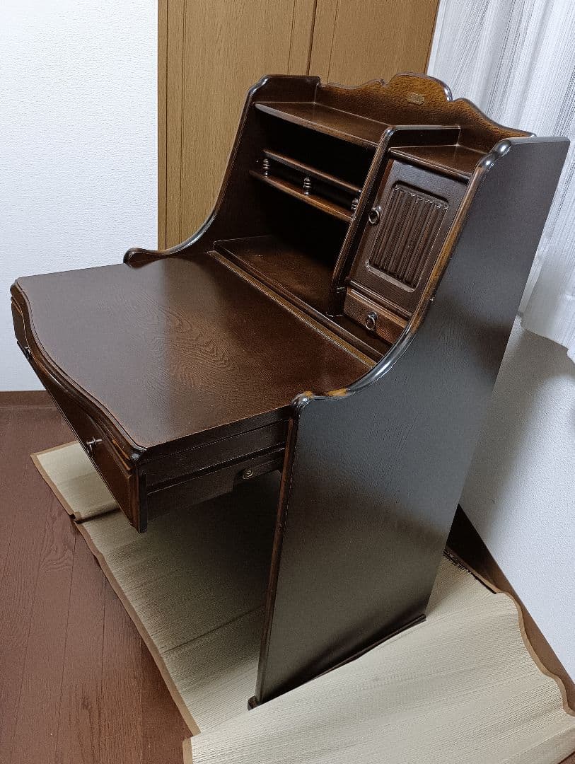 最終　ブライトン　デスクミラードレッサーアクセサリー収納　ライティングビューロー