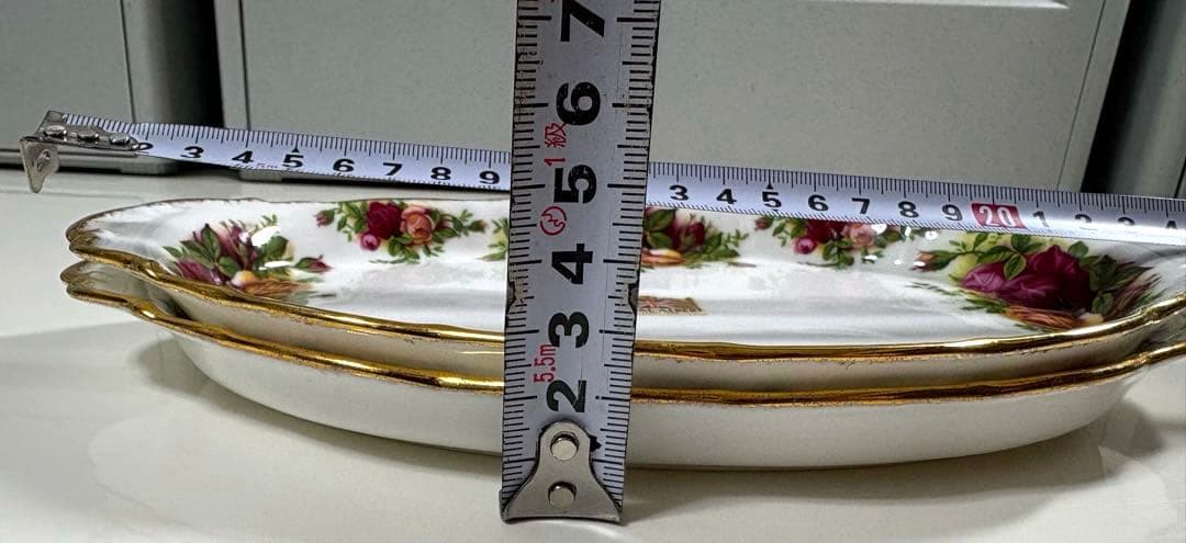 ビンテージ❤︎ロイヤルアルバート❤︎オールドカントリーローズ❤︎薔薇柄❤︎楕円形皿❤︎2枚