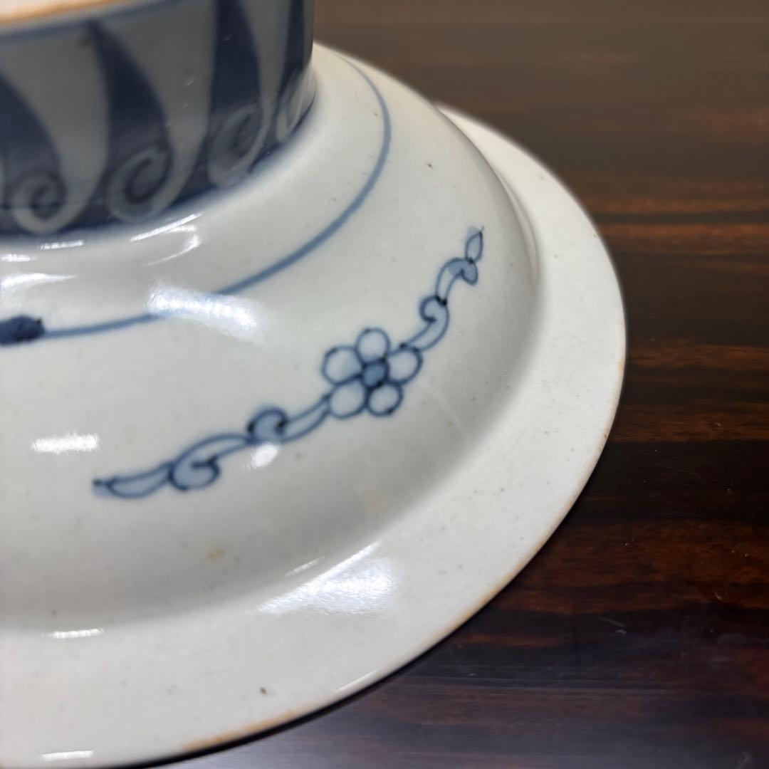 佐藤走波　染錦花文　高台皿　1客