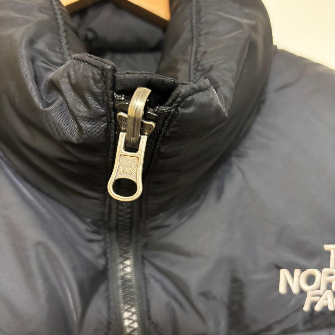 ヌプシ　ノースフェイス　ダウン　ベスト　センターロゴ　Sサイズ