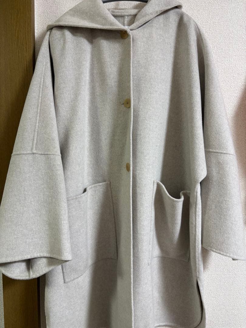 スピックアンドスパン　スーパー160'sテントラインコート　ノーカラー　M