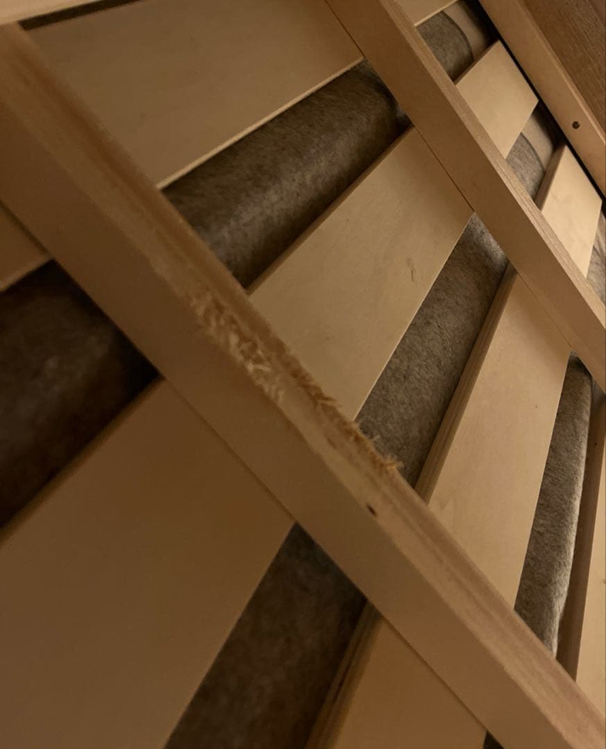 【引き取り限定】ニトリシングルベッドフレーム+マットレス+除湿シート