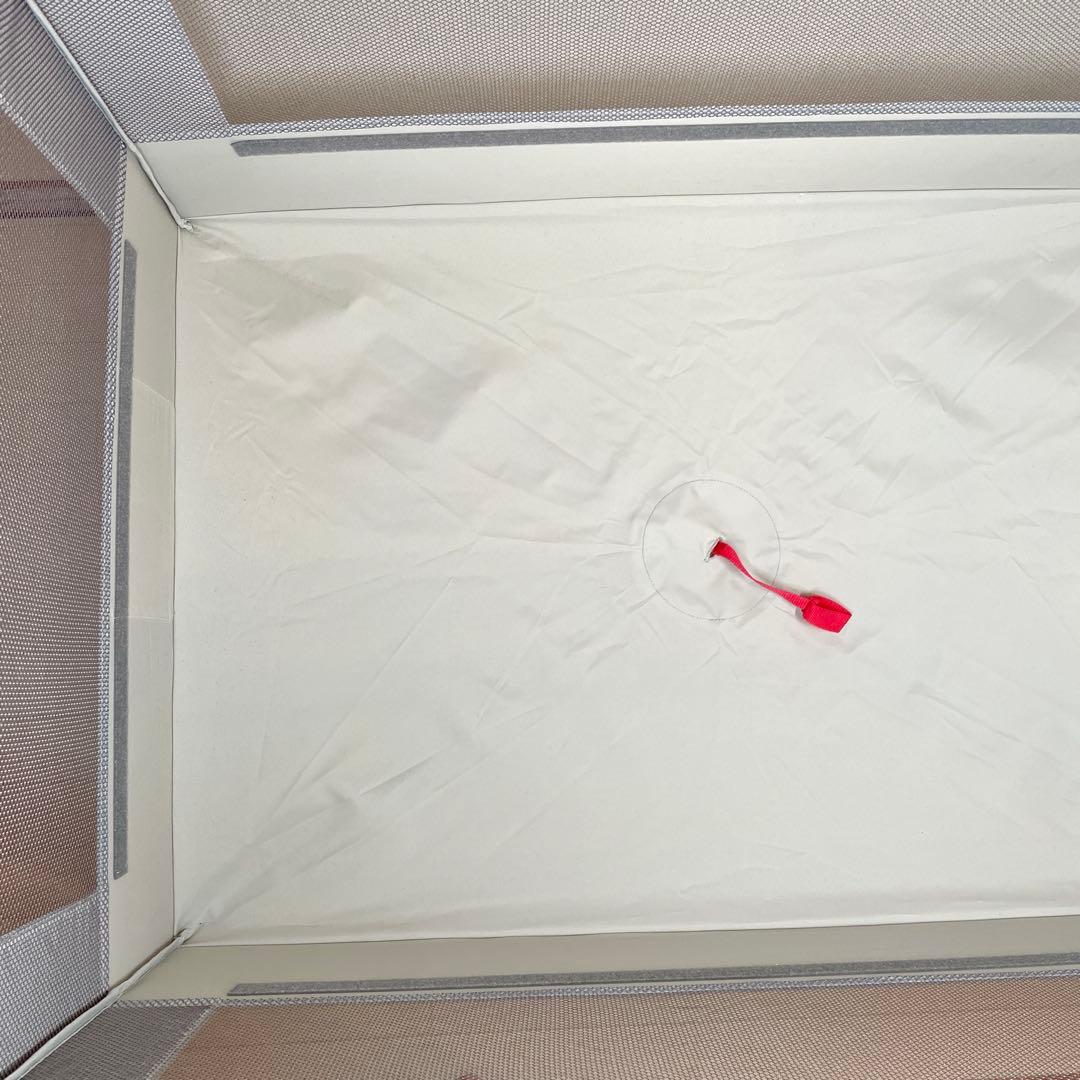 美品 Aprica ココネル エアー AB ベビーベッド　グレーベアー