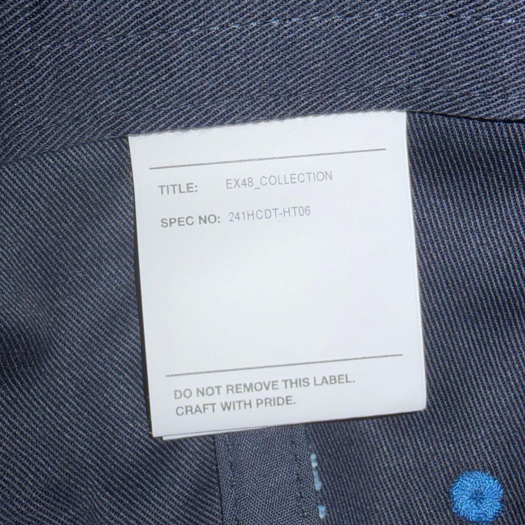 WTAPS デニムブルー キャップ ロゴ　花刺繍