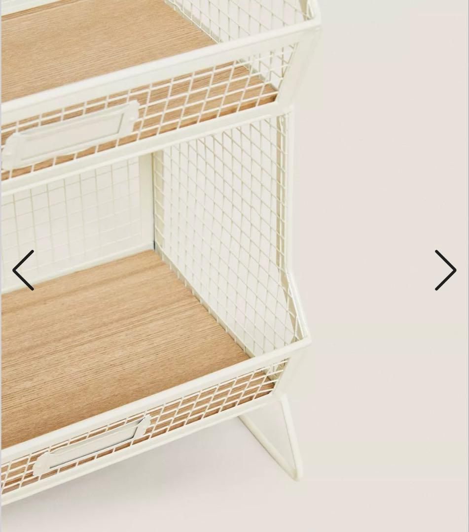 ZARA  ５段 ラック　定価２万円 収納 ストレージラック　棚板付き