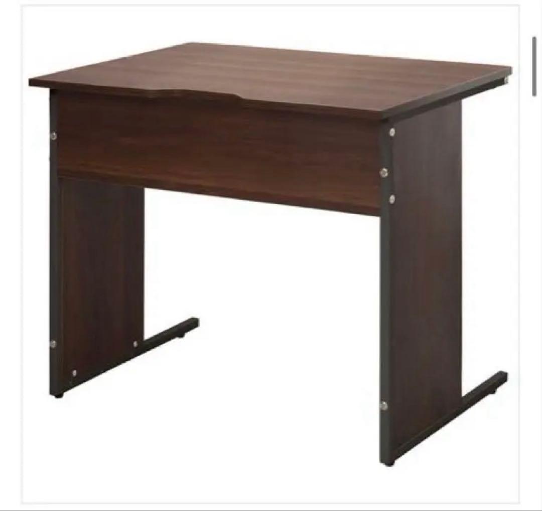アールエフヤマカワ　ダークブラウン　ワーキングデスク　Ｗ８００ｘＤ６００　事務机