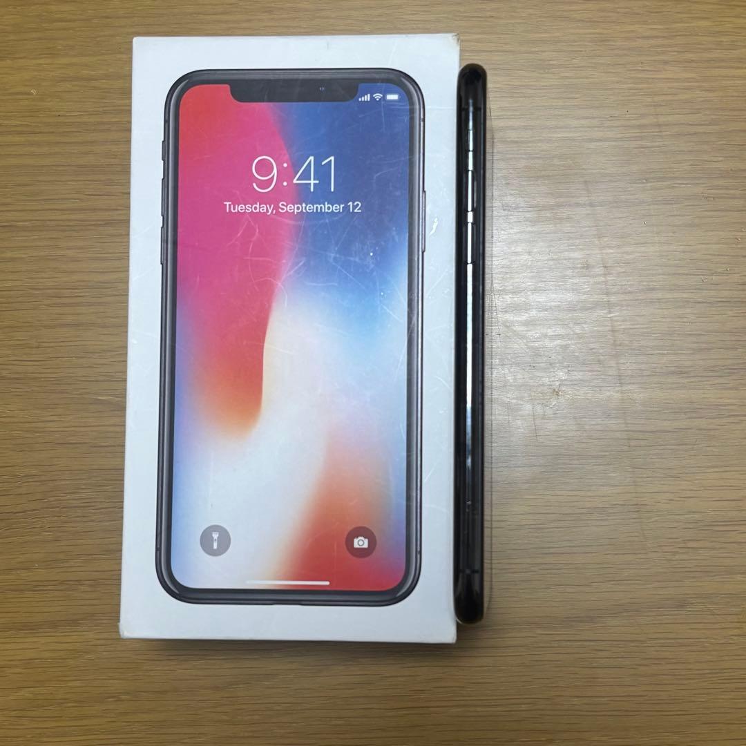 【バッテリ100％】iPhoneX 256GBスペースグレー