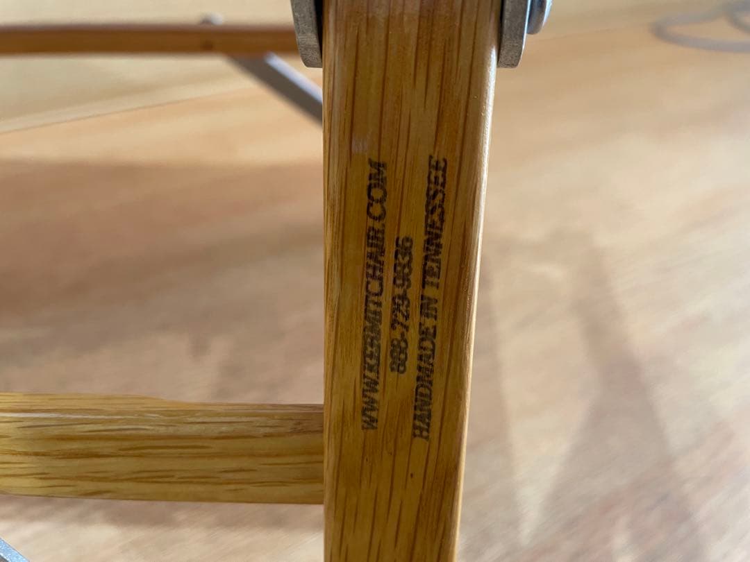 カーミットチェアワイド　バーガンディ　made in USA