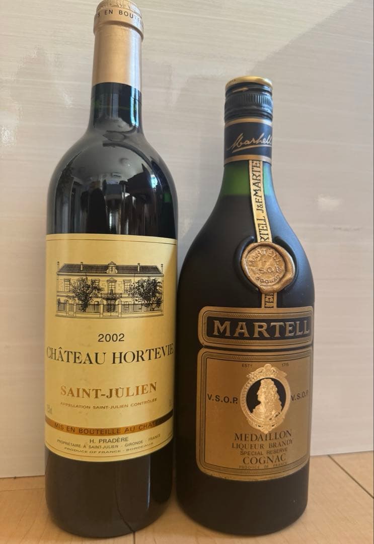 MARTELLとCHATEAU HORTEVIE2002 ブランデーワイン
