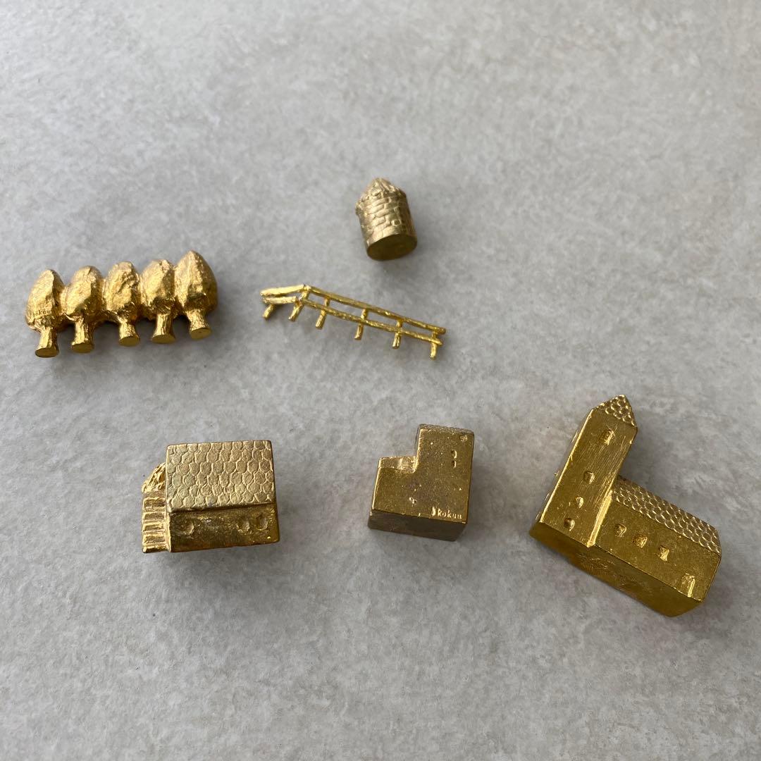 穀雨 / 真鍮のオブジェ / 長南芳子　小さな木々 羊飼いの納屋