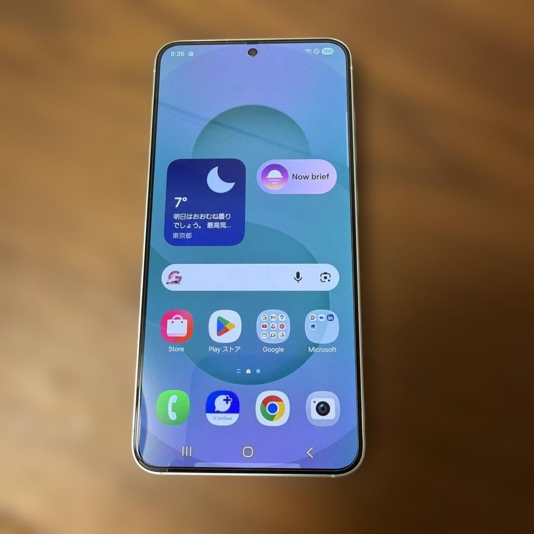 Samsung Galaxy S25 ミント 本体ガラスフィルム付き