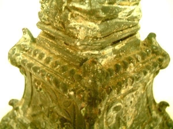 フランス アンティーク ルルドの聖母像 台座教会彫刻 18cm 19世紀頃