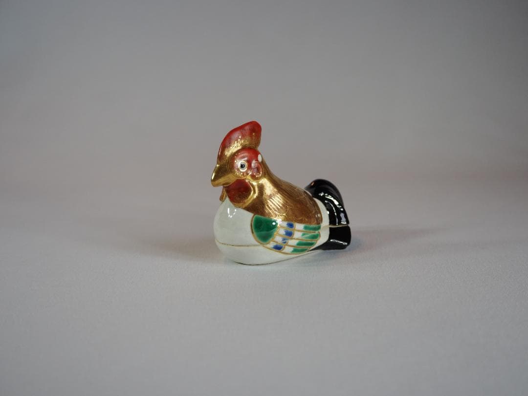 17代永樂善五郎造（而全）『鶏香合』 (共箱)　千家十職