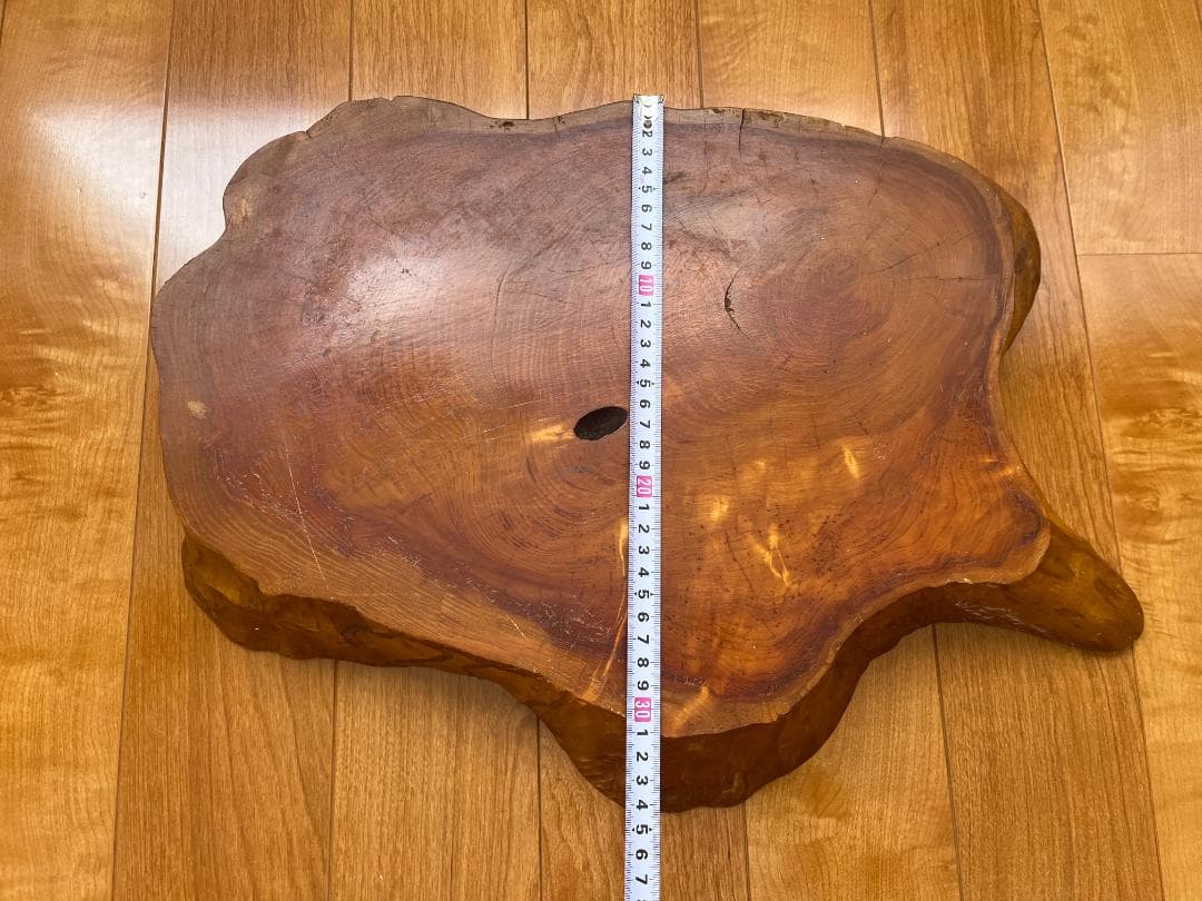 【天然一枚板】飾り台 盆栽台 花瓶台 座卓 大型【光沢仕上げ】