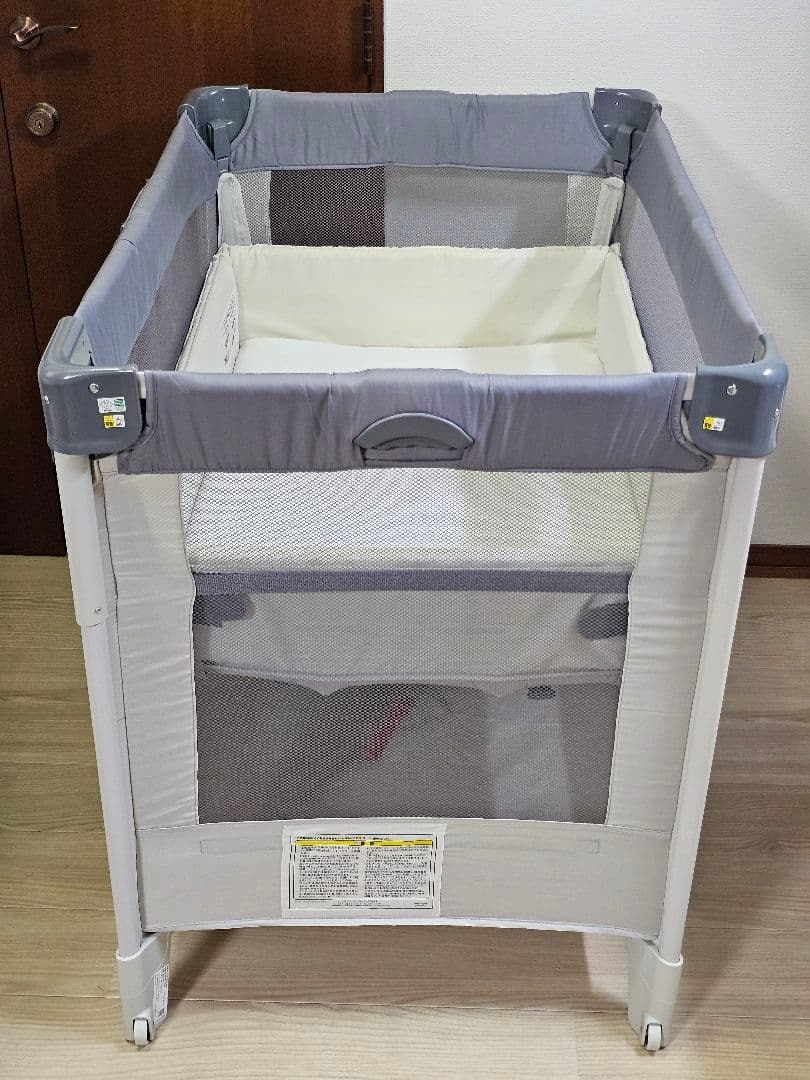 Aprica アップリカ ココネルエアーAB ベビーベッド グレーベア