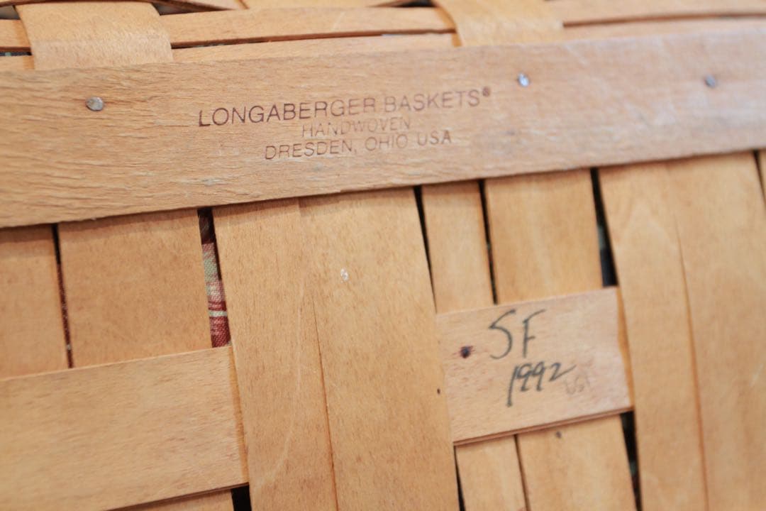 アメリカ　ヴィンテージ　ロンガバーガー LONGABERGER バスケット　什器
