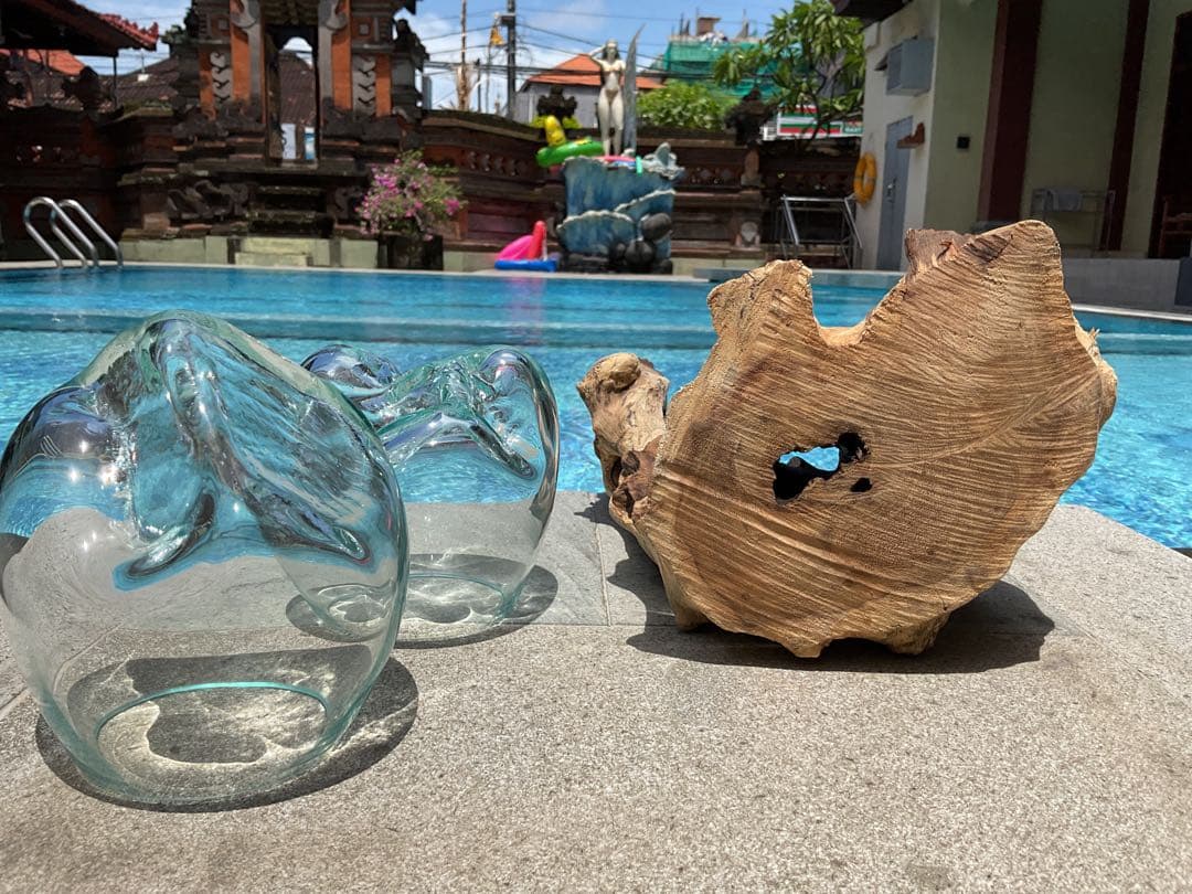 【新入荷】フィッシュボール(天然木ガラス水槽)Mサイズ2個口