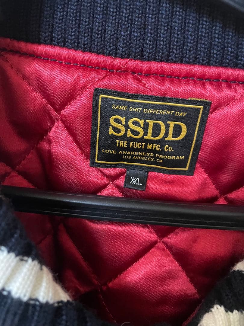 FUCT スタジャン 袖 牛革 XXL