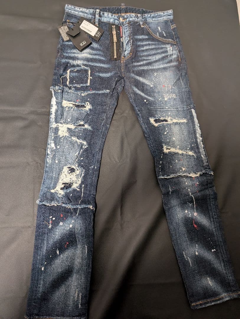 新品タグ付き定価9.8万DSQUARED2 ダメージデニムジーンズ サイズ50
