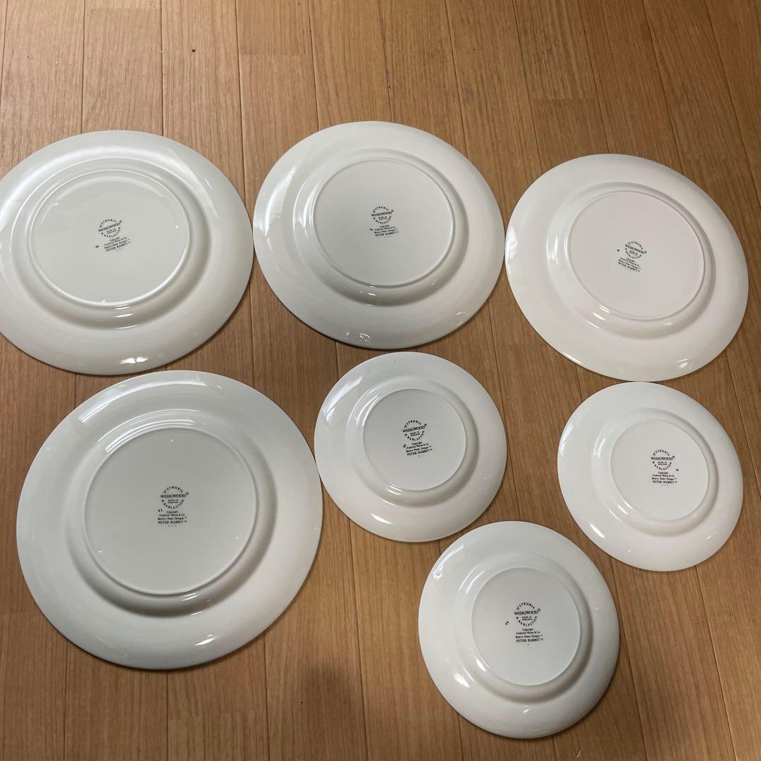 英国製　ウェッジウッド×ピーターラビット 食器セット 7枚