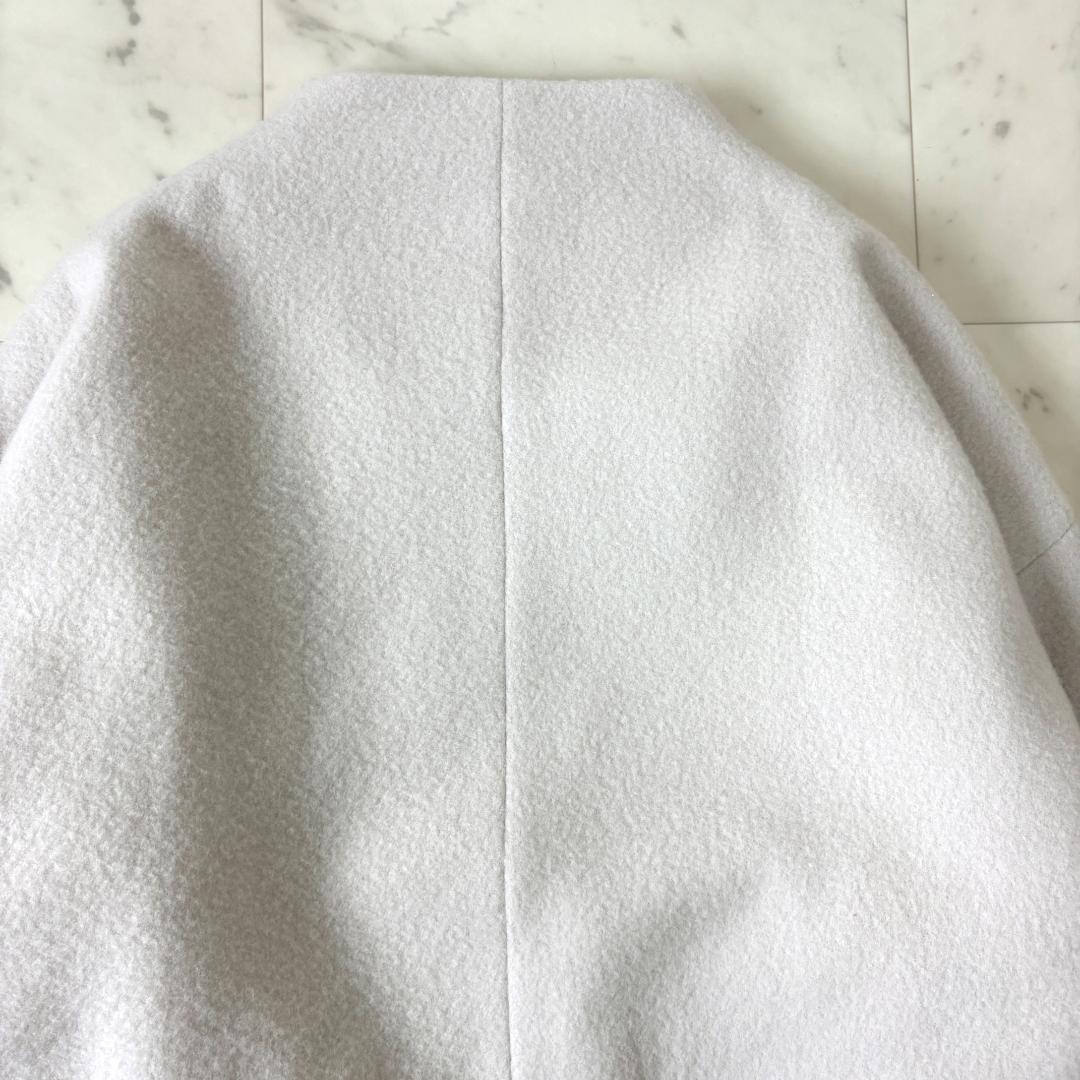 evam eva ウールパディングショートコート 1 ホワイト系 ジャケット