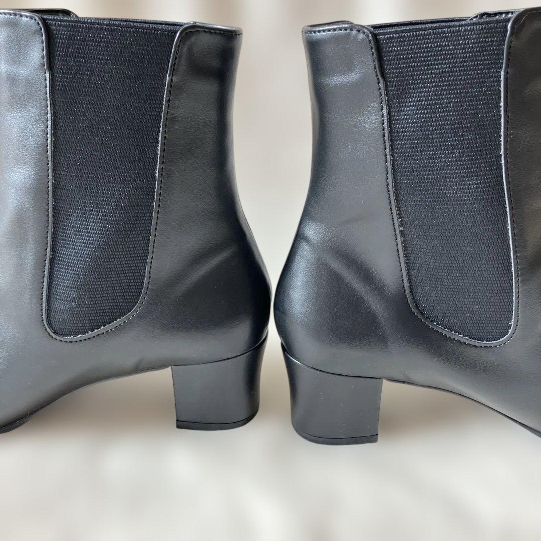 RAKUNAサイドゴアブーツLL 5.5センチヒール 定価18480円