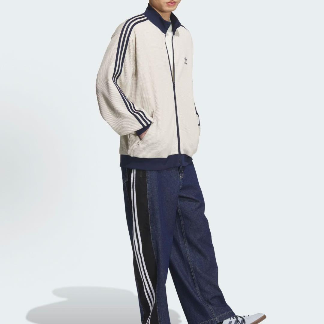 新品M adidas ニット トラックトップ ワッフル KC2618