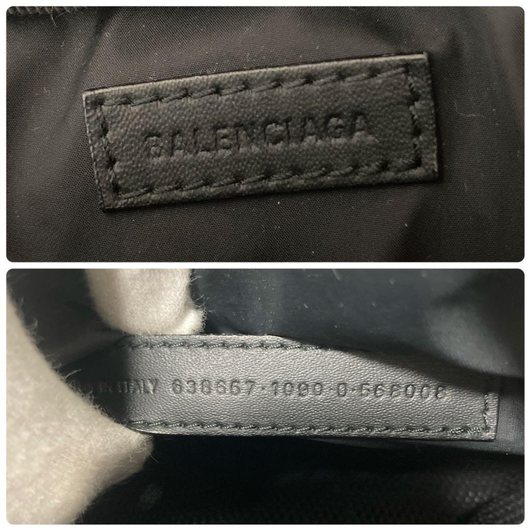 ✨超美品✨BALENCIAGA　ショルダーバッグ　ナイロン　ロゴ　黒
