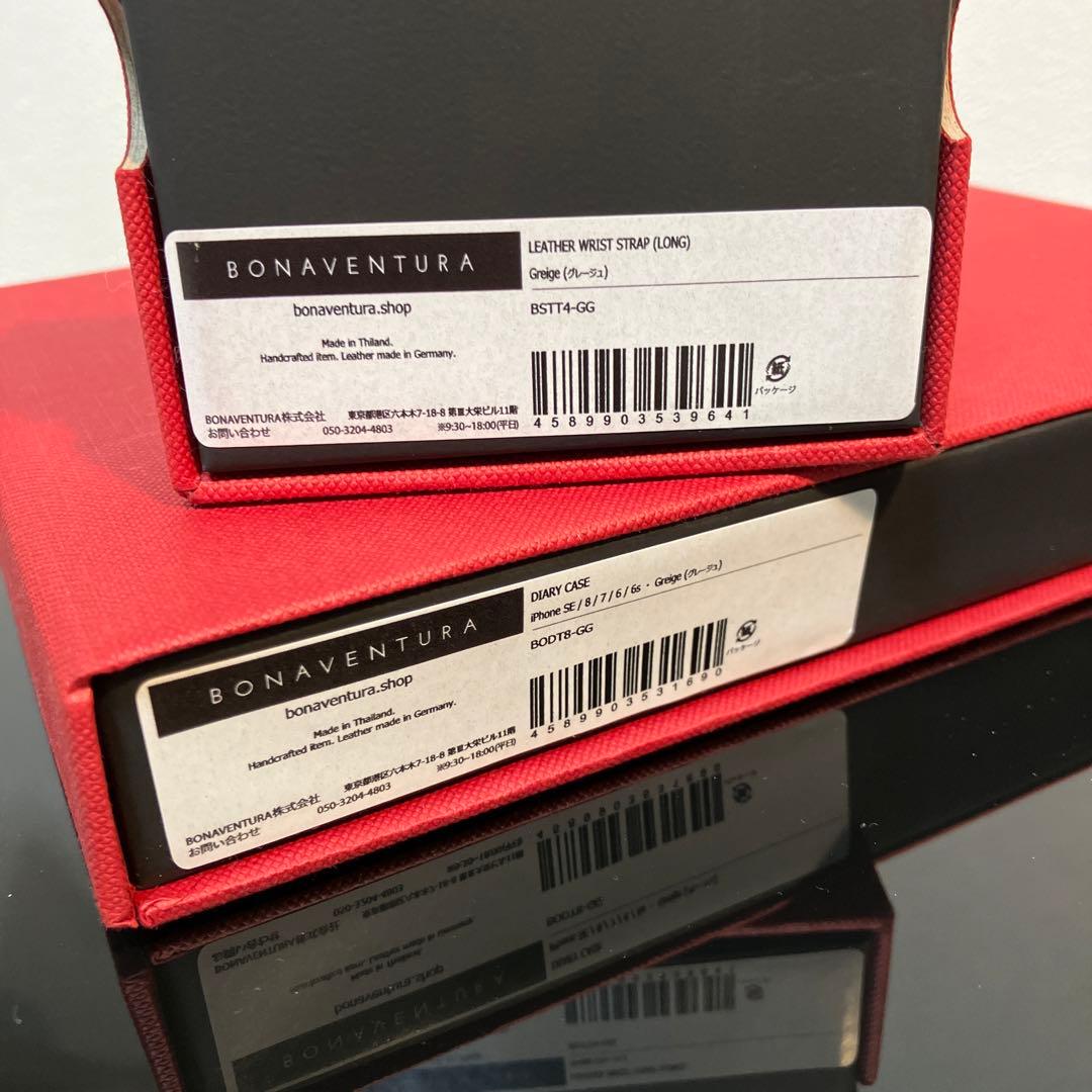 【新品同様】BONAVENTURA iPhone SE/8/7/6S ストラップ