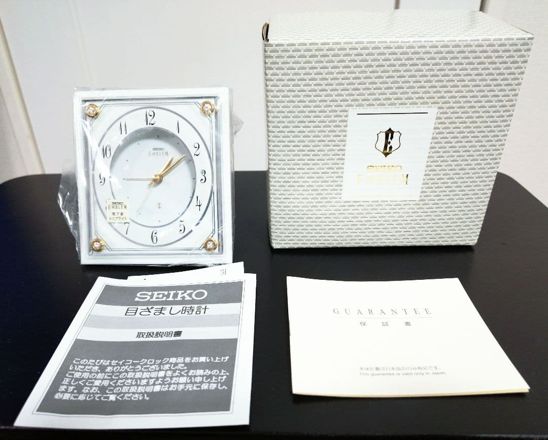 漆芸時計・目覚まし時計　2点セット