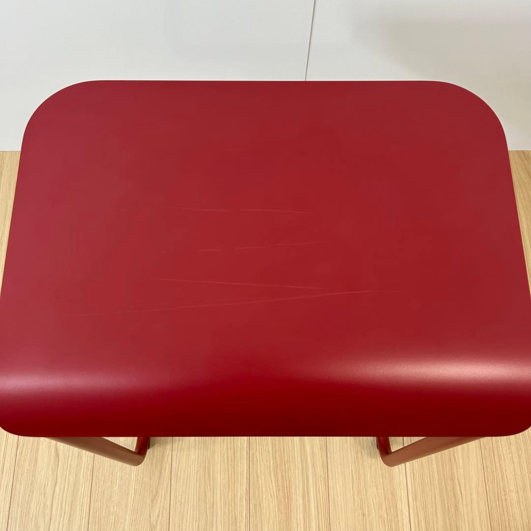 Knoll ノール トボガン プルアップテーブル メラミン天板　レッド　赤