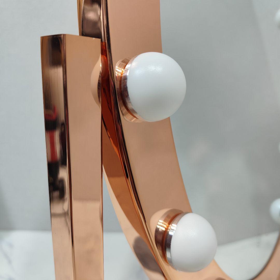 廃盤希少 フランフラン ハリウッドミラー ピンクゴールド メイク 自撮り