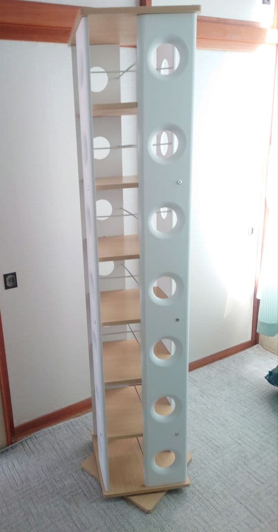 回転式の本棚　回転コミックラック7段タイプ