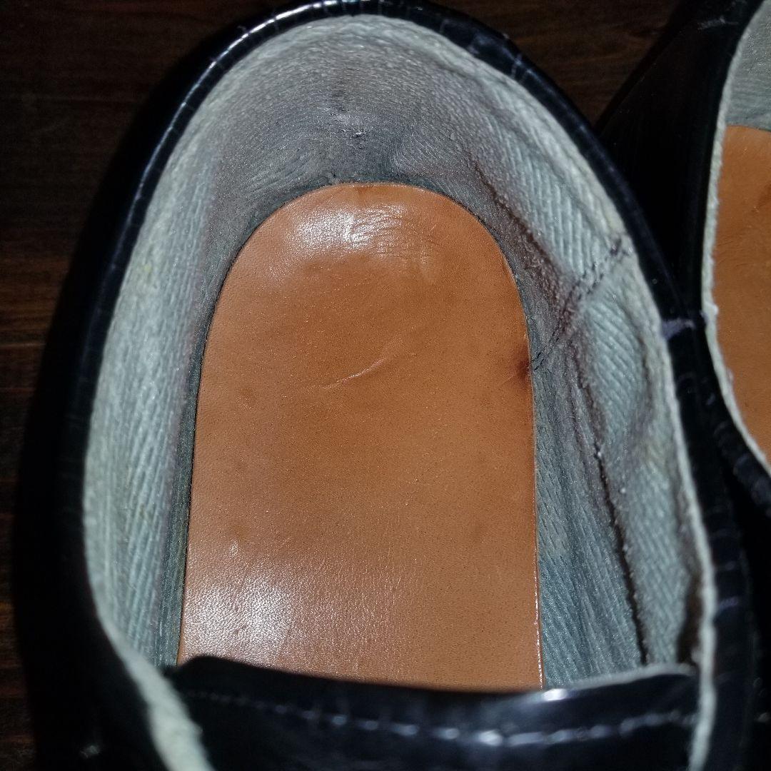 【美品】Bates ベイツ サービスシューズ 黒 US.NAVY 本革　28.5