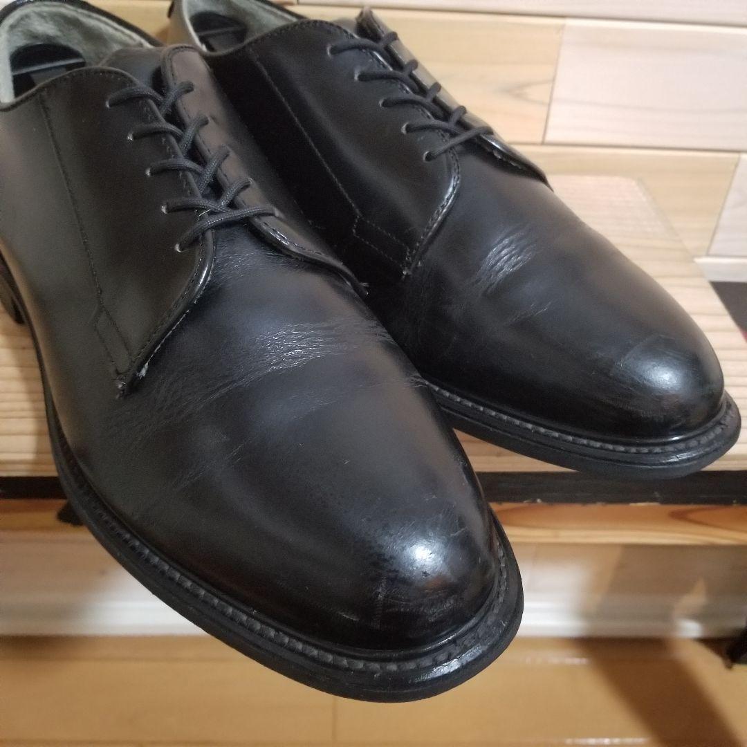 【美品】Bates ベイツ サービスシューズ 黒 US.NAVY 本革　28.5