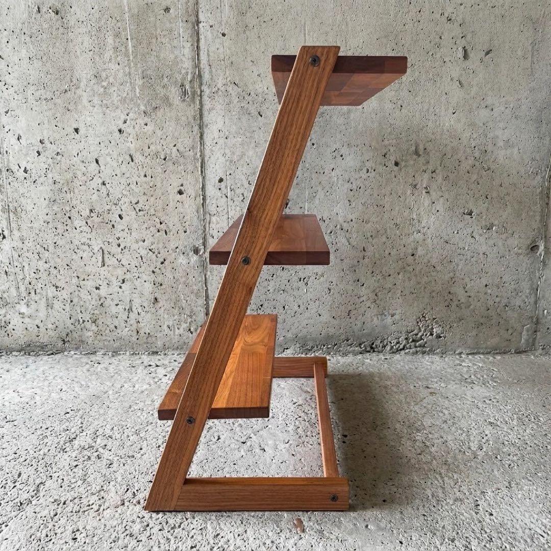 マスターウォール ラダーラック ウォールナット無垢材　オイル仕上げ