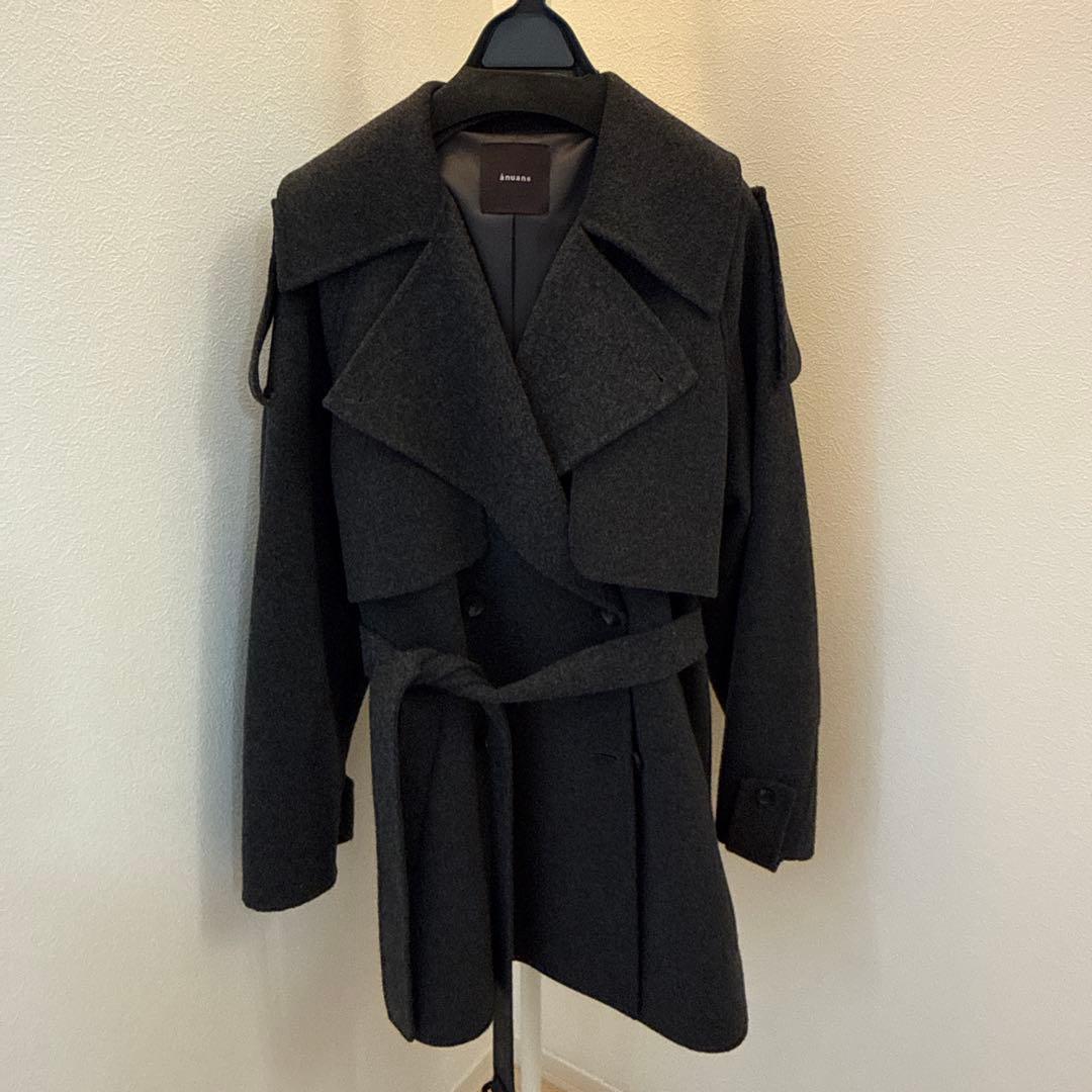 anuans リバーミドルトレンチコート