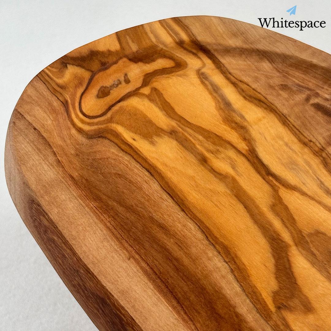 縁 溝付き オリーブウッド カッティングボード まな板 ハンドメイド チュニジア