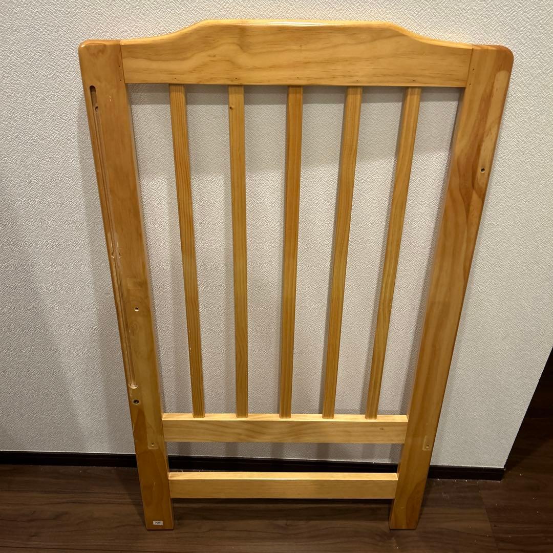 gl.k　美品　【手渡し限定】カトージ　ハイシートミニベッド　ナチュラル