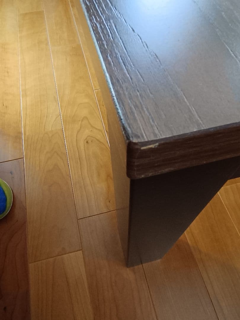 8600円の送料込 美品 家具調こたつ 120cm 長方形 フラットヒーター