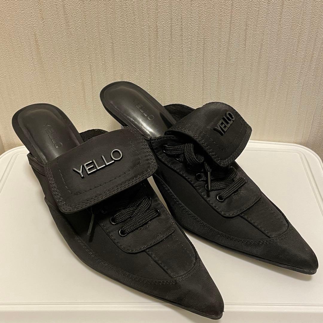 【YELLO】 NOIR SNEAKER MULES