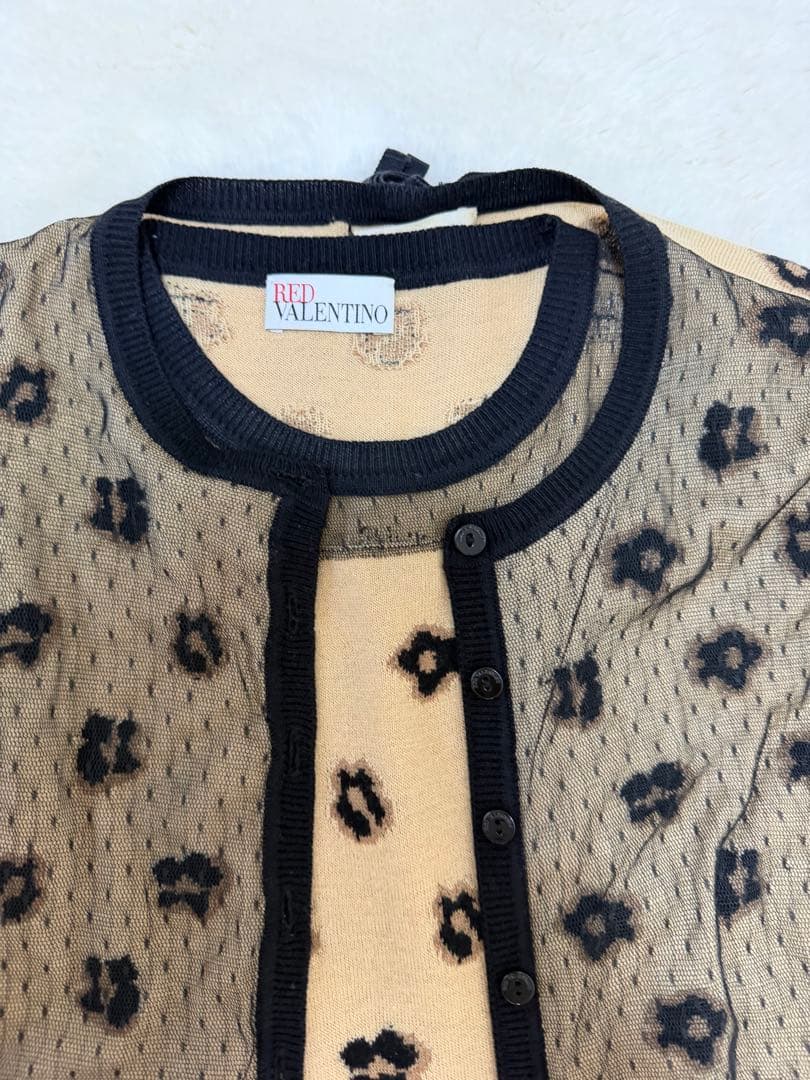 RED VALENTINO アンサンブル　ヒョウ柄　XS