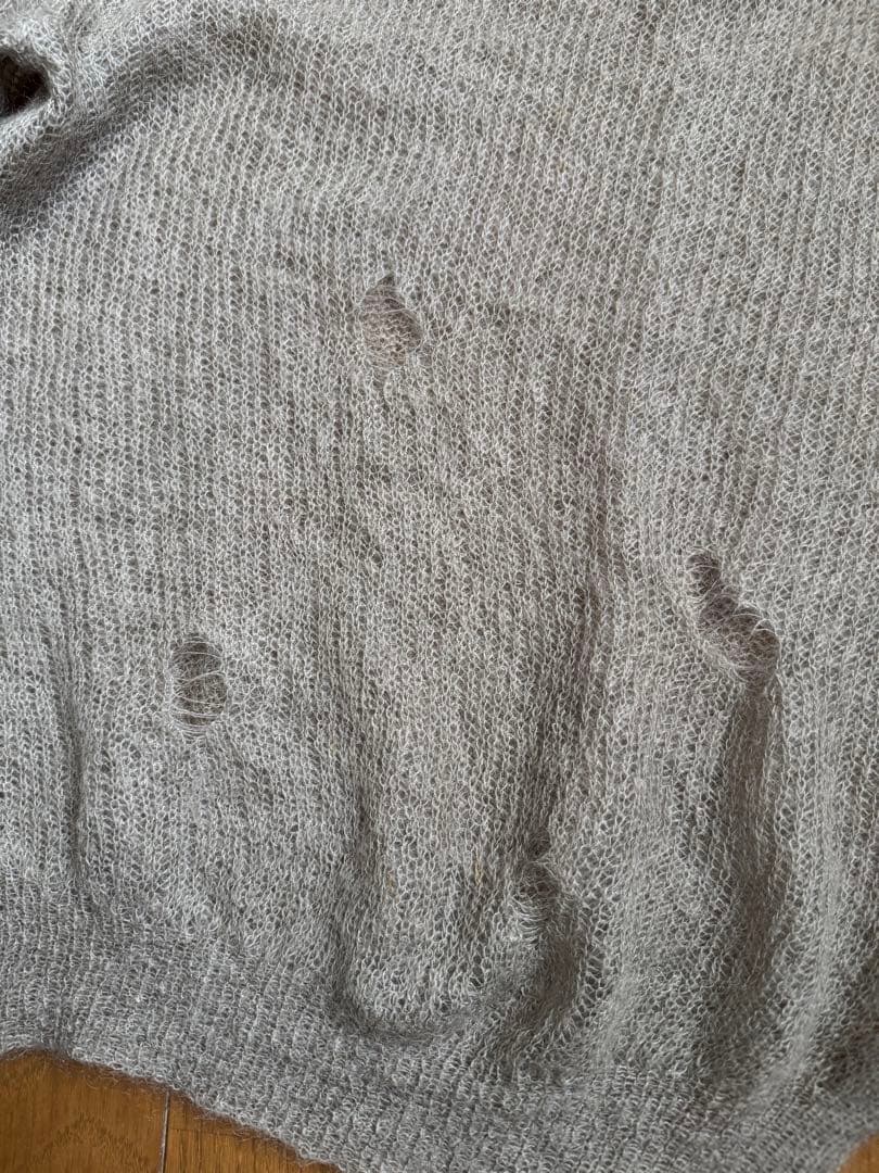 PEEL&LIFT ダメージモヘアニット