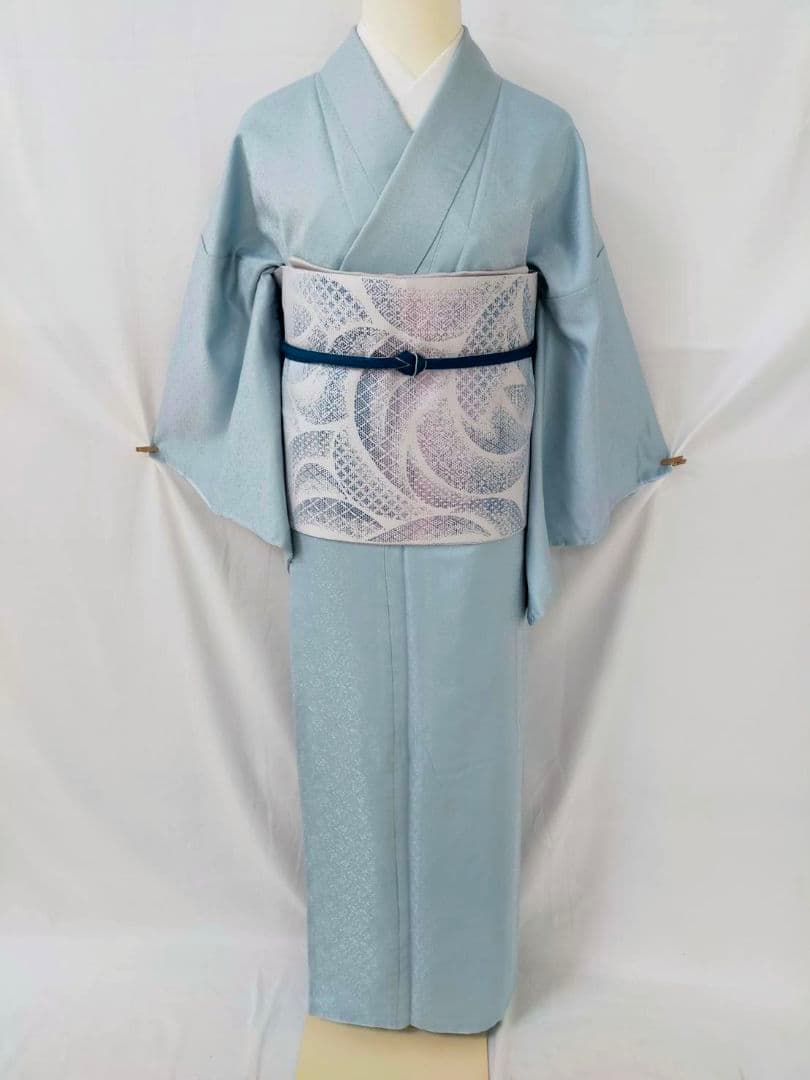 【お茶席用に】★★新品未使用　洗える紋意匠色無地(ポリ100%)Lサイズ★★