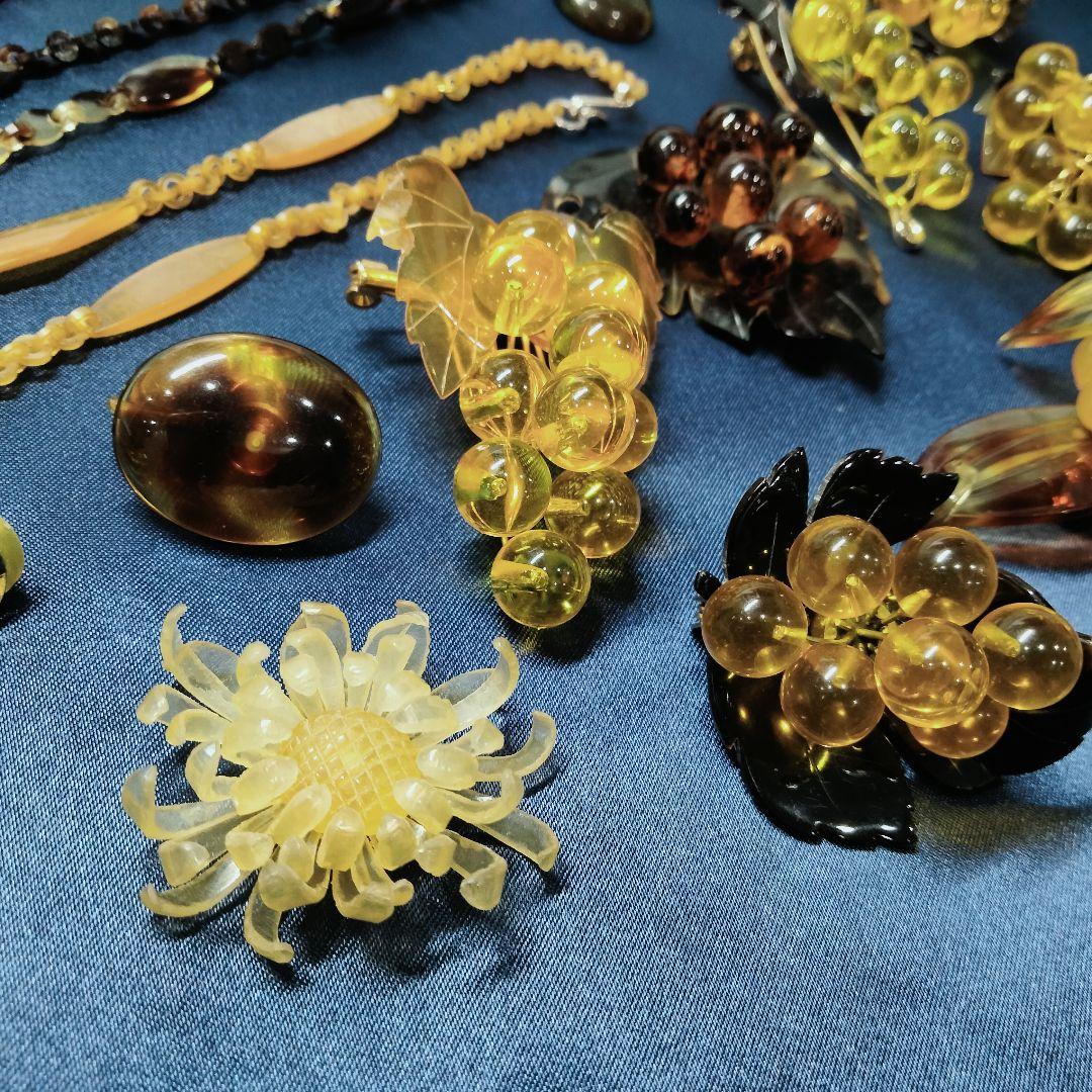 <C> 和装小物 本鼈甲 ネックレス まとめて 総重量 150g