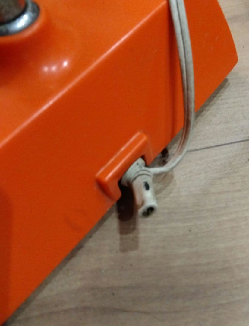 HITACHI 　昭和レトロスタンドライト オレンジ　稼働品　日立