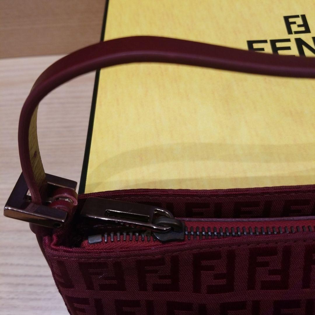 美品　FENDI ワインレッド ショルダーバッグ